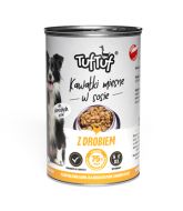 Tuf Tuf kawałki dla psa z drobiem w sosie 415g